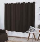 Cortina Suede 2,70m P/ Varão Até 2m Semi Blackout Tabaco