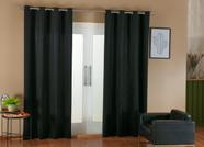 Cortina Suede Veludo para Sala Quarto 2,80x2,20 Semi Blackout Preta