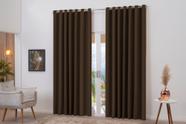 Cortina tecido blackout 2 metros sala quarto 2,60 x 1,80 bloqueia luz e vento Preto