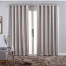 Cortina Tecido Blackout Off White 560x230cm Para Varão