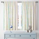 Cortina Tecido Oxford Decorativa Listras Tons Pastéis Glitter - 120x70cm