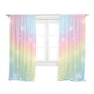 Cortina Tecido Oxford Quarto Infantil Tie Dye Candy Estrelas - 280x220cm