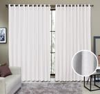 Cortina Tecido Rustico 2,00M x 2,30M Semi Blackout Branco Cortina Tecido Rustico 2,00M x 2,30M Semi Blackout Branco