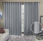 Cortina Tecido Rustico 2,00M x 2,40M Semi Blackout Cinza