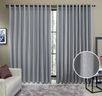 Cortina Tecido Rustico 2,00M x 2,50M Semi Blackout Cinza