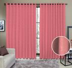 Cortina Tecido Rustico 4,00M x 2,40M Semi Blackout Vermelha