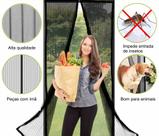Cortina Tela Mosquiteira Magnética para Porta Anti Mosquito Inseto