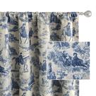 Cortina Térmica Blackout de Lino DriftAway Toile 260cm Azul Marinho