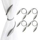 Cortina Tiebacks Valea Home Twist Silver Grey 4 peças Cortina Tiebacks Valea Home Twist Silver Grey 4 peças