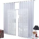 Cortina Transparente Para Janela 3.00X2.80 Varão Comum Voal