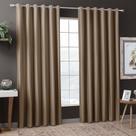 Cortina Única com Ilhoses 300x250cm Aveludada Suede Castor Casa D'oro - Sultan