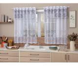 Cortina uva 120x250 100% poliester renda cozinha - RENDAM
