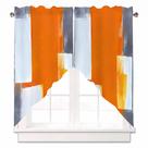 Cortina Valance AYTTBIS Arte Abstrata Graffiti Laranja 71x91cm