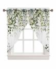 Cortina Valance AYTTBIS Sage Green Eucalyptus para Windows 71x91cm