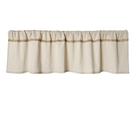Cortina Valance Oindec de algodão e linho com renda de serapilheira de 30 cm