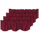 Cortina Valances H.VERSAILTEX Blackout Burgundy 52x45cm 4 unidades