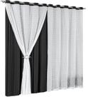 Cortina Valência De Renda Para Sala Varão Simples 2 00x1 70