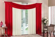 Cortina Varão Simples Alana 3,00m x 2,50m Malha Vermelho Cortina Varão Simples Alana 3,00m x 2,50m Malha Vermelho
