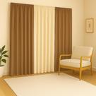 Cortina Versátil 3,00X2,80 Sala Quarto Escritório Decoração Estilo Conforto Elegante Sofisticado