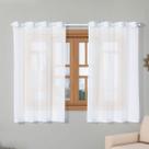 Cortina Voil 2,20m x 1,40m Voal para Sala Quarto Cozinha Decorativa Moderna Janela
