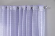 Cortina Voil Xadrez Para Sala, Quarto e Cozinha 3,00 x 2,50 Lilás