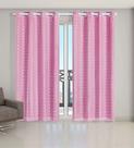 Cortina Voil Xadrez Para Sala, Quarto e Cozinha 4,00 x 2,80 Rosa