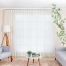 Cortina Wave Flex em Linho Sintético Off White