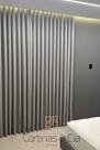 Cortina Wave para Trilho / Varão Suíço 1,75m Larg. X 2,70m Alt. Linho Sintético