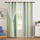 Cortina XiDi 132x213 cm Roxa Azul Blackout 2 painéis