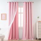 Cortina Yancorp Pink Star Hollow 132x244 cm Room Darkening