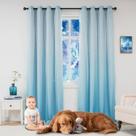 Cortina Yancorp Rainbow Kids Room 132x244 cm Ombre Blue