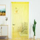 Cortina YaoYue Beaded Door String Amarela 100x280cm