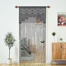 Cortina YaoYue Macrame Lace Door 90x200cm cinza