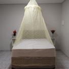Cortinado mosquiteiro para pendurar no teto renda om furos pequenos protege de pernilongos Cortinado mosquiteiro para pendurar no teto renda om furos pequenos protege de pernilongos