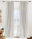 Cortinas 100% Blackout Shield Linen 50x210 cm, bege, 2 painéis