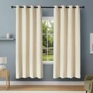 Cortinas Amazon Basics 132 x 213 cm Bege, 2 Painéis, Blackout Cortinas Amazon Basics 132 x 213 cm Bege, 2 Painéis, Blackout