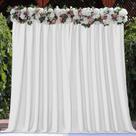 Cortinas Backdrop Joydeco White Poliéster 1,5 m x 3 m 2 painéis