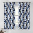 Cortinas Beauoop 100% Blackout Blue Grey 160x160cm 2 painéis