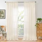 Cortinas BGment, bege, linho, 213 cm de comprimento para sala de estar x2 Cortinas BGment, bege, linho, 213 cm de comprimento para sala de estar x2