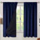 Cortinas BGment com isolamento térmico 100% blackout azul marinho