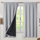 Cortinas BGment com isolamento térmico 100% Blackout Cinza Claro