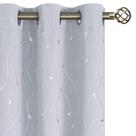 Cortinas BGment com isolamento térmico 160x160cm 2 painéis acinzentados