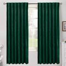 Cortinas BGment Emerald Velvet 183 cm de comprimento 2 painéis