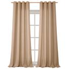 Cortinas BGment Faux Linen, 240 cm de comprimento, conjunto de 2 painéis bronzeados
