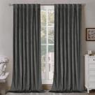 Cortinas BGment Grey Velvet 244cm com isolamento térmico x2