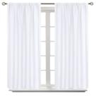 Cortinas BGment Rod Pocket, brancas, 102 x 102 cm, privacidade, 2 painéis
