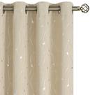 Cortinas BGment Room Darkening 213 cm de comprimento, bege, 2 painéis
