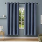 Cortinas Blackout Amazon Basics Azul Marinho 132x213 cm 2 Painéis