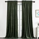 Cortinas Blackout Benedeco em Veludo Verde - 132x244cm (2 Painéis) Cortinas Blackout Benedeco em Veludo Verde - 132x244cm (2 Painéis)
