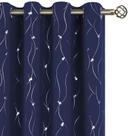 Cortinas Blackout, BGment, azul marinho, 213 cm de comprimento, conjunto de 2 painéis
